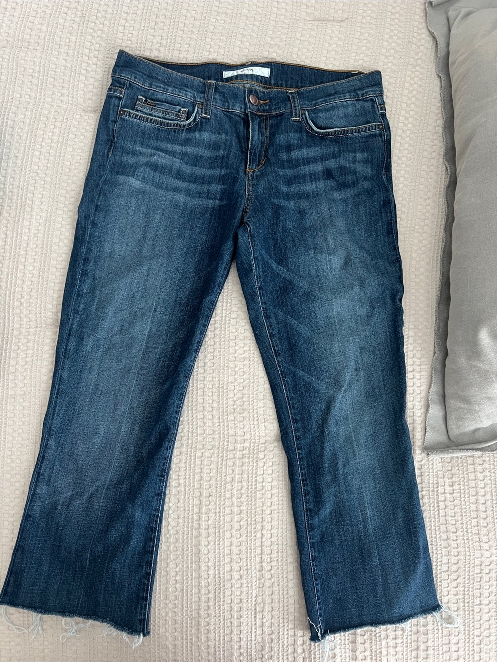 Joe's Jeans Dark Blue Cropped Straight Jeans